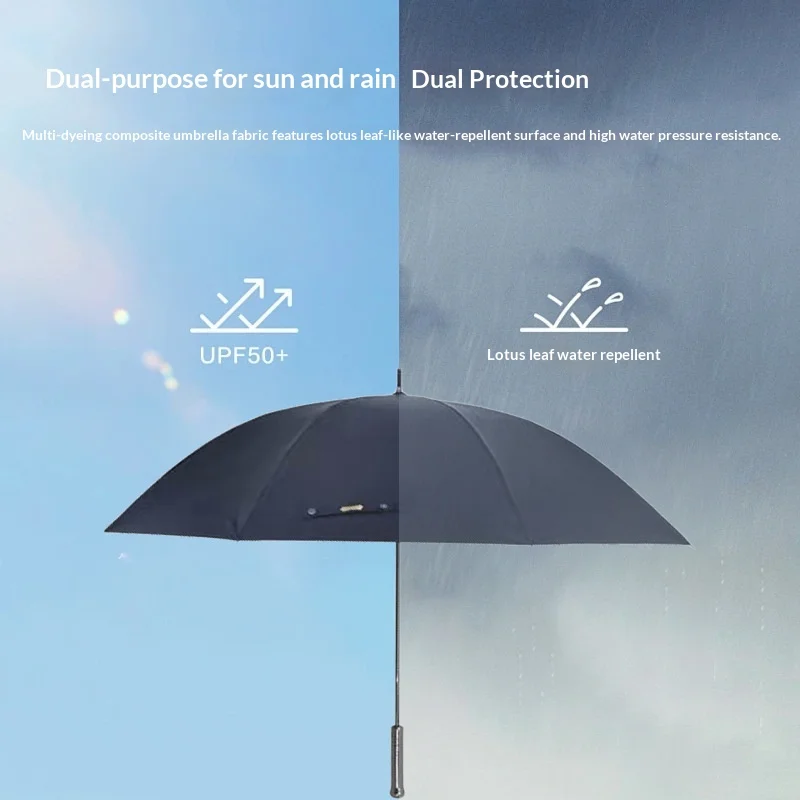 

Зонт Parachase женский с длинной прямой ручкой, ультралегкий (212 г), из углеродного волокна, черный, с УФ-покрытием, для защиты от дождя и солнца, двойного назначения