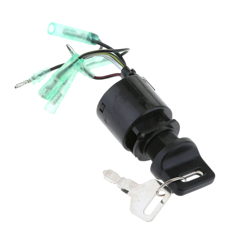 Ignition Switch Assembly With Key Replacement 35100-ZV5-013 Black For Honda Outboard