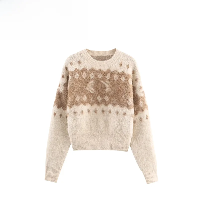 

Simple Faionable Knitted Sweater ZR Autumn New Arrival Women's All-Match Sle Polyester Fiber Open Cardigan