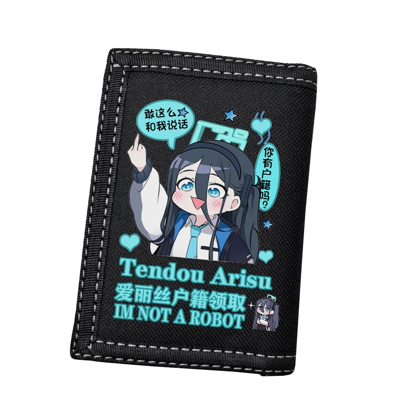 2024 New Anime Blue Archive Coin Purses Takanashi Hoshino Tenndou Arisu Casual Money Bag Coin Purse Card Holder Wallet