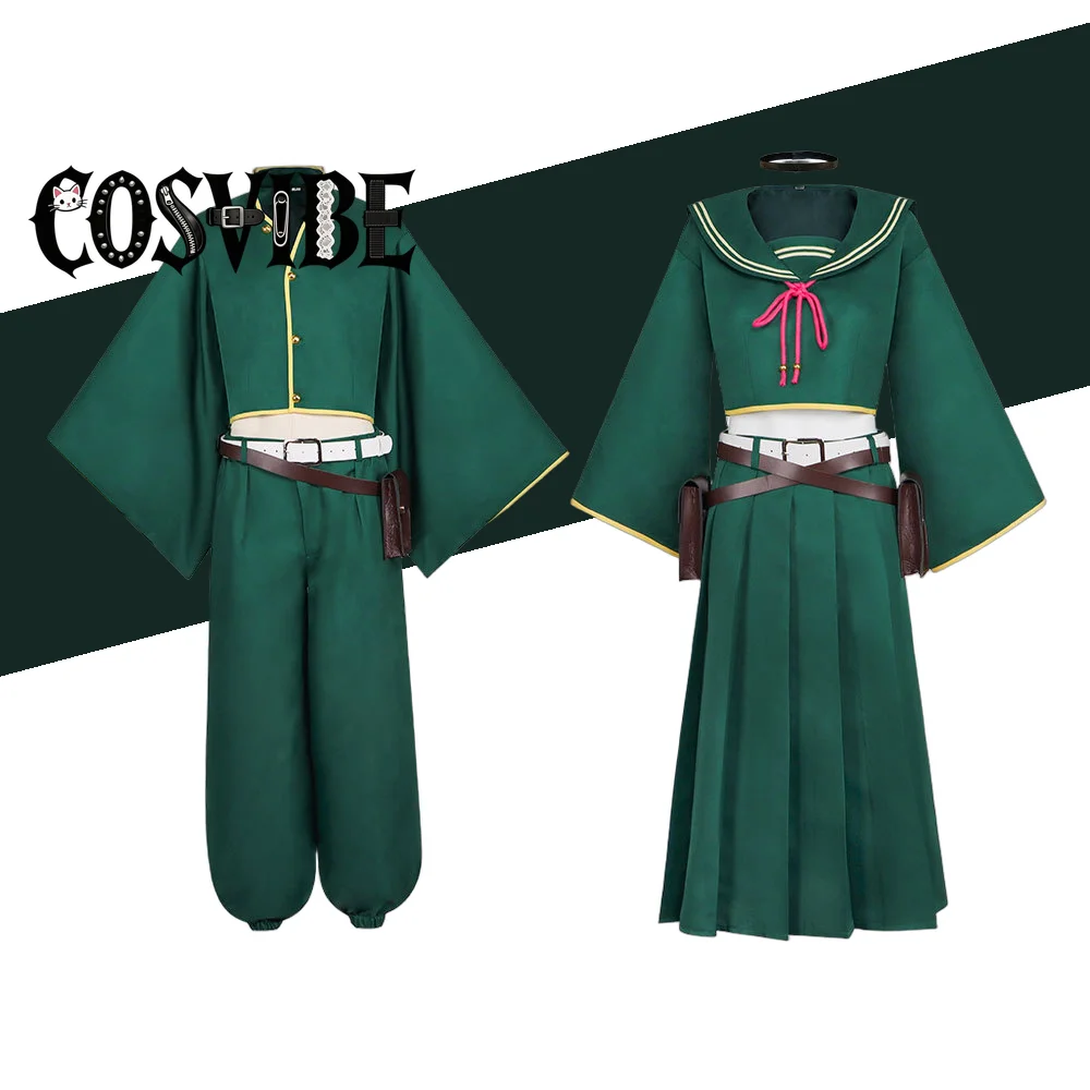 

Anime Dead Account Souji Enishiro Cosplay Costume Wig Uniform Suits Women Role Playing Costumes