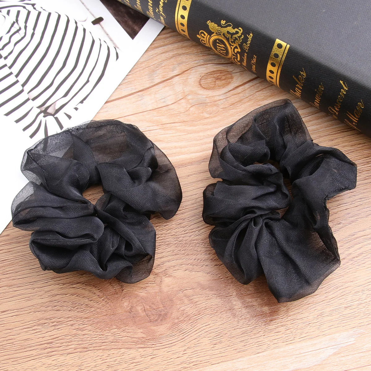 

5 Pcs Scrunchies Hair Ties Ponytail Holders Ribbons Woman Simple Summer Yarn Headband Miss