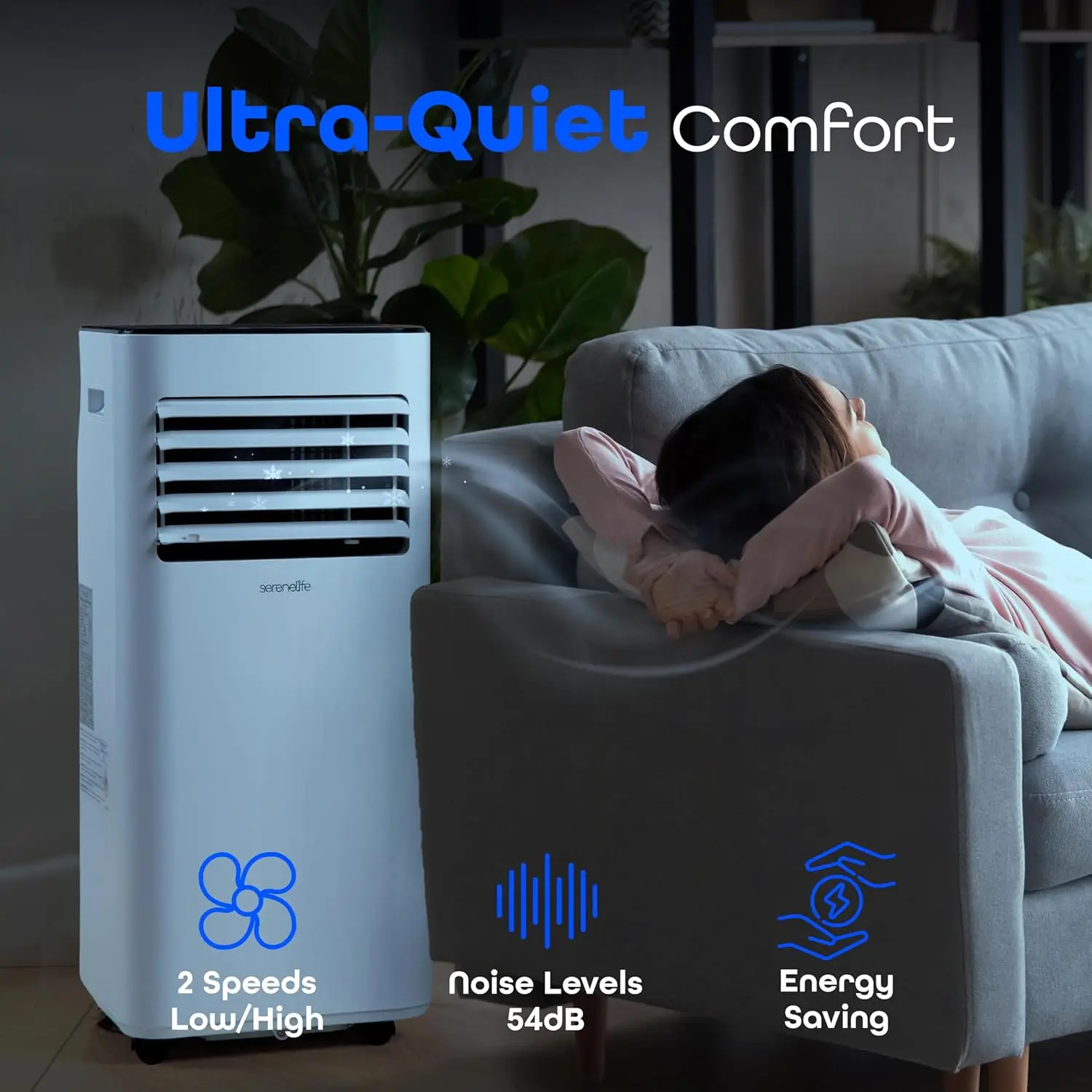 Climatiseur portable compact sur pied, 3 en 1, 8000 BTU, pour pièce jusqu'à 300 Sq, nouveauté été Fédération.