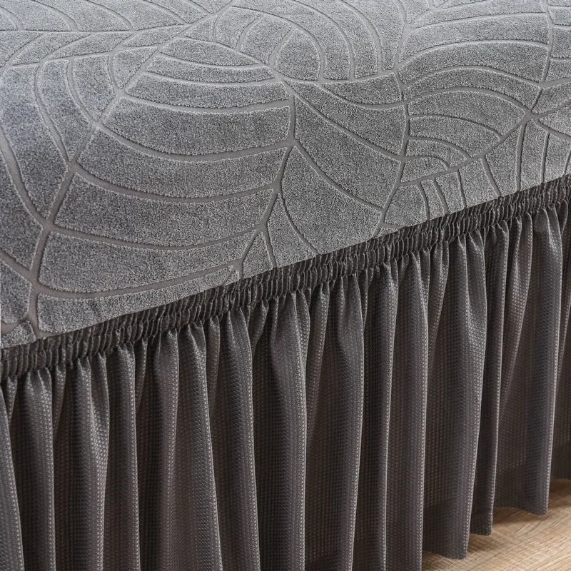 أغطية تنورة أريكة قابلة للتمدد مقاومة للماء، أغطية أريكة قابلة للتنفس، أغطية مرنة قابلة للتعديل لغرفة المعيشة والفندق، قطعة واحدة