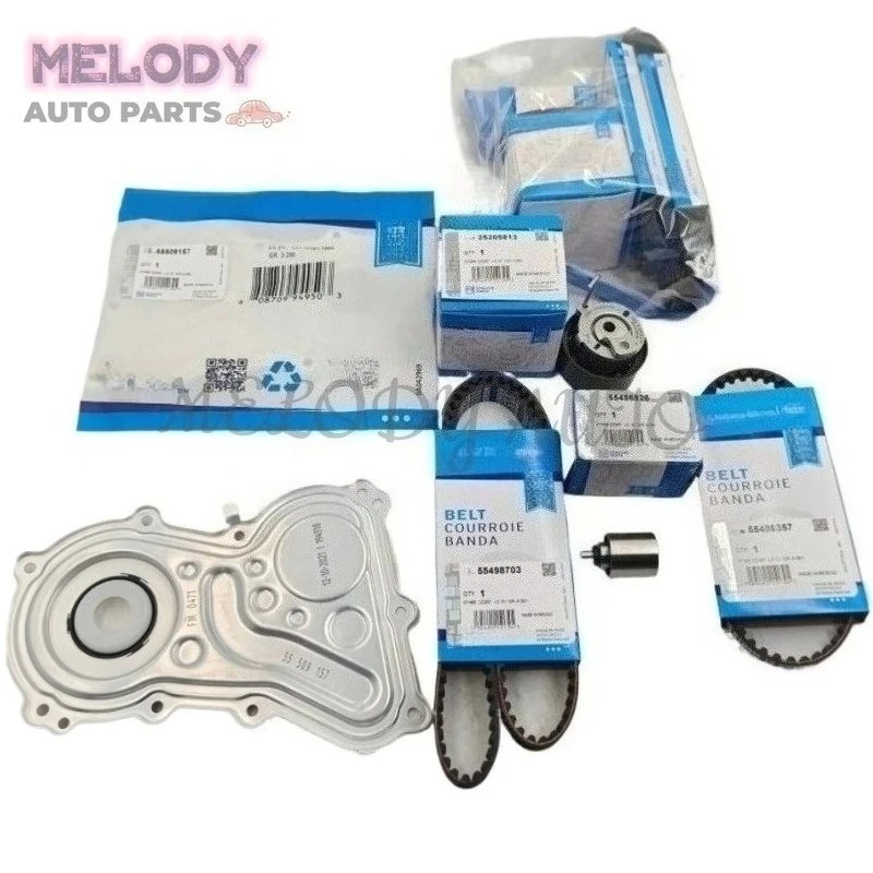 5 Pçs/set 25205813 55486826 55486357 55498703 55509157 Correia Tensor de Dentagem do Motor Kit de Tampa de Vedação de Óleo Para GM Onix Tracker Encore