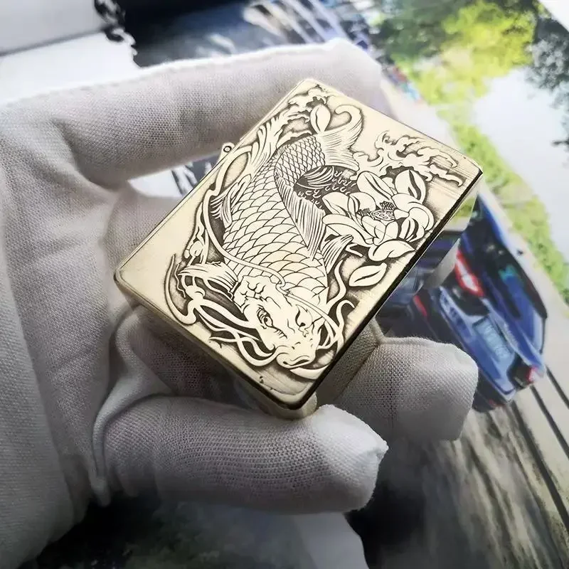 Armor Shield Zorro 915s verdikt diep gesneden diep origineel koper messing persoonlijkheid winddicht lichtere mannen cadeau roken