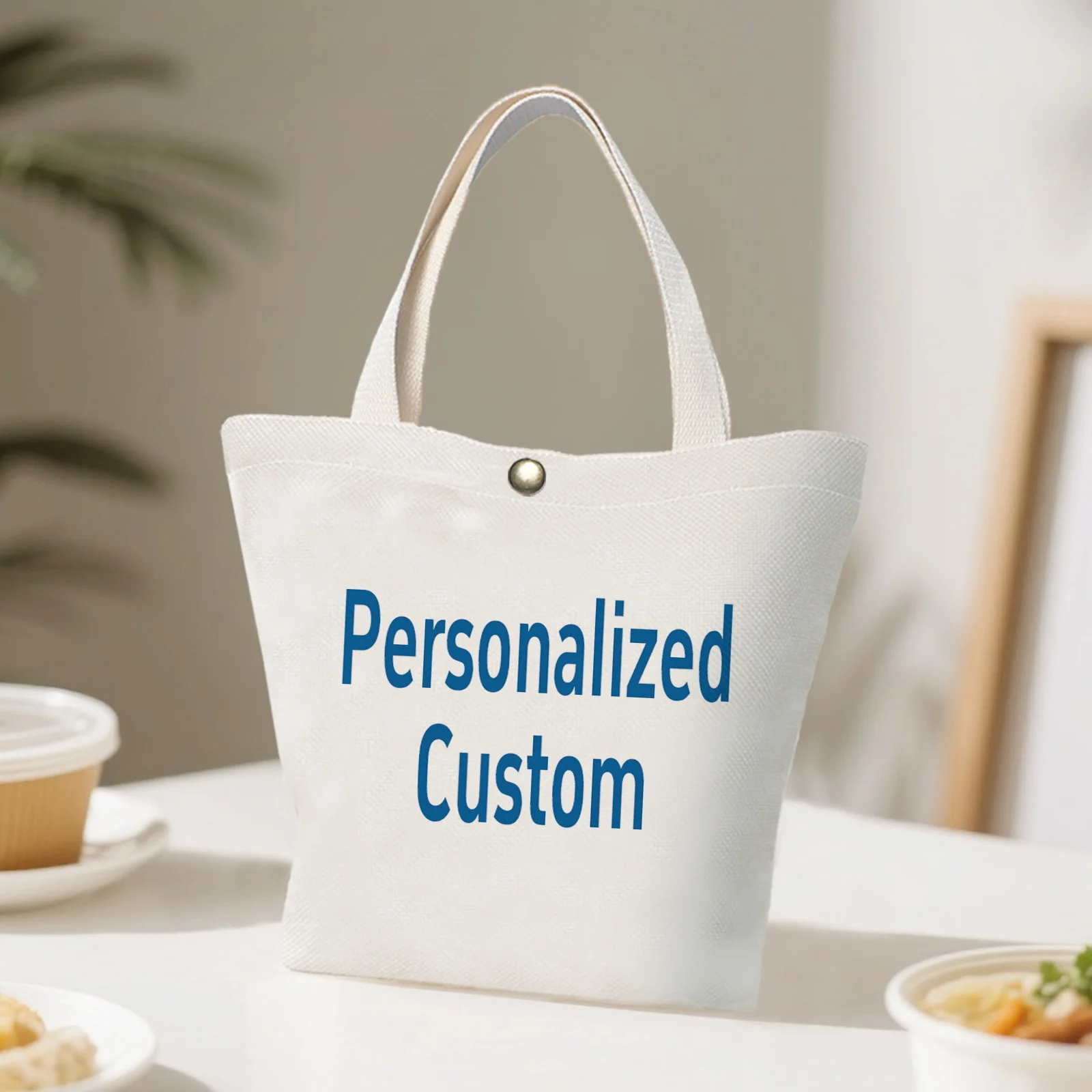 Bolso de mano personalizado de algodón y lino con estampado de imagen de doble cara, bolso de mano personalizado, bolso de boda. Adecuado para fiestas nupciales, viajes, salidas casuales, compras, regalo festivo perfecto para compañeros, novias, Halloween/Navidad/ Acción de Gracias