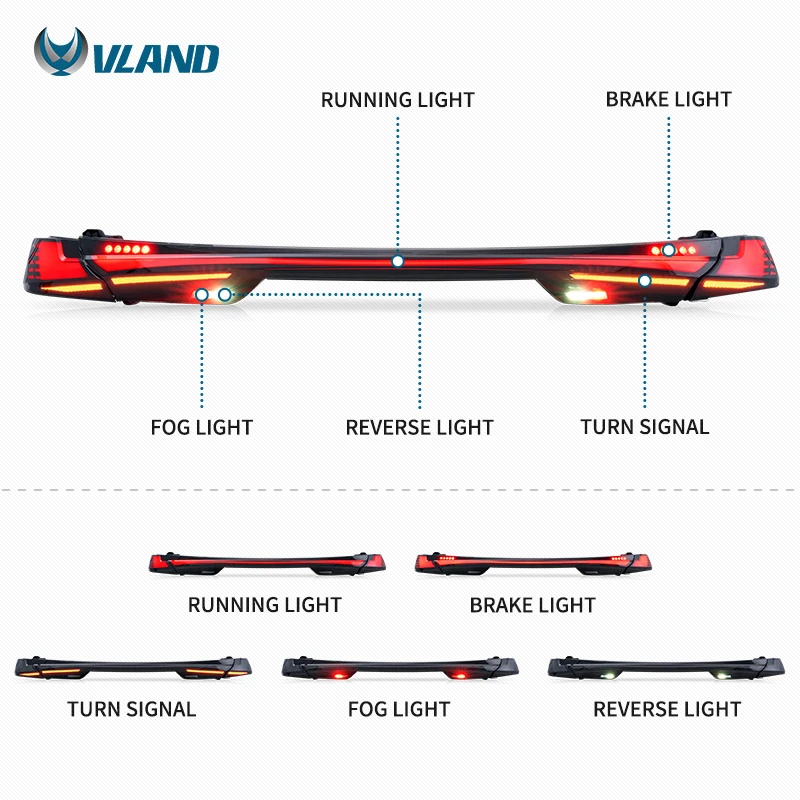 Upgraded LED Tail Light Assembly Compatible With Toyota Camry SE LE XSE 2024-2026, High Brightness Light Source