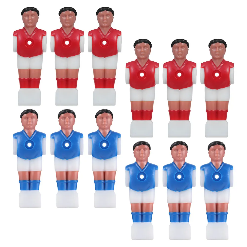 

12pcs Football Table Puppet Player Man Abs Foosball Replacement Part Precision Craftsmanship Easy Installation Versatile Use
