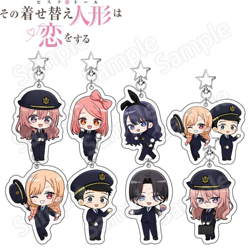 Anime My Dress-Up Darling New 6cm Acrylic stand keychain Marin Kitagawa Sajuna Inui Shinju Inui Nowa Sugaya  Style Cartoon keych