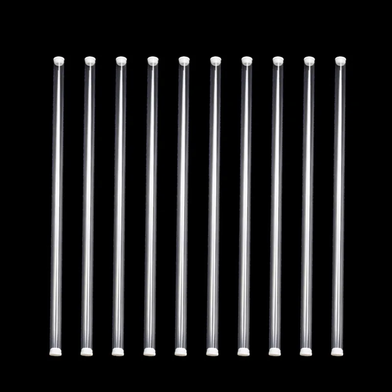 10pcs Long Weaving Needle Crochet Hook Organizer Beaded Needles Storage Box Multi-function Sewing Tools Storage Tube