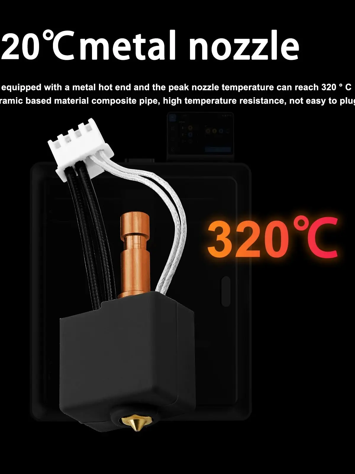 Zestaw bimetaliczny Hotend do Anycubic Kobra S1, zestaw OT End, bimetaliczny heatbreak, dysza Kobra S1, głowica drukująca, akcesoria S1C — zdjęcie produktu 7