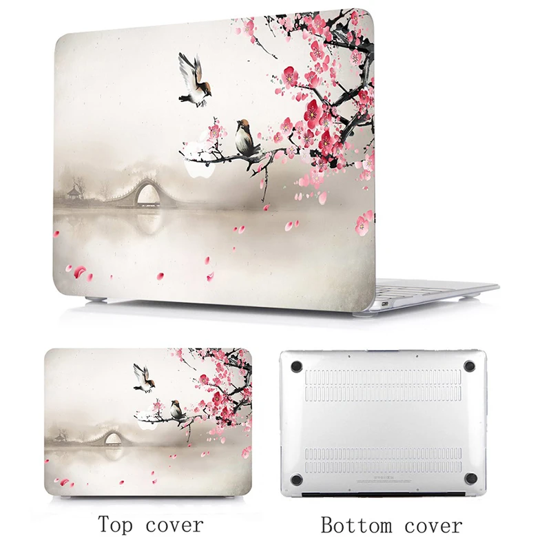 

Painting laptop Hard Case Shell Cover For Apple Macbook Air 11 Air13 Pro 13 15 inch Retina Touch Bar 12 13 13.3 15 15.4 inch