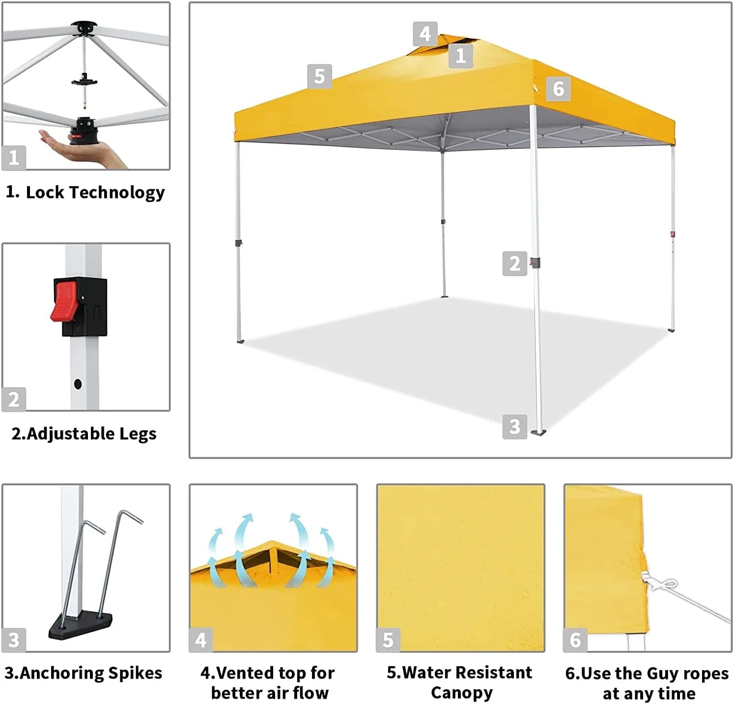 2022 New Good Quality Pop up Tent Canopy with Wheeled Carry Bag