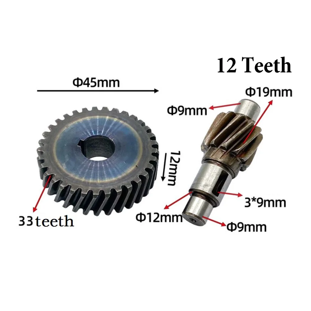 2pcs Helical Gear Pinion Wheel For 130 156 Water Drill Bit 9403 Belt Sander Power Tool Replacement Part