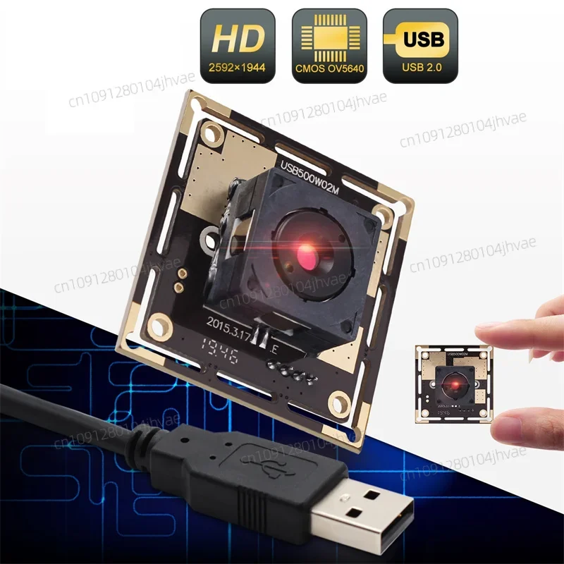 NEWELP 5 megapixel OV5640 camera module mini  autofocus 60 degree  USB camera for Linux