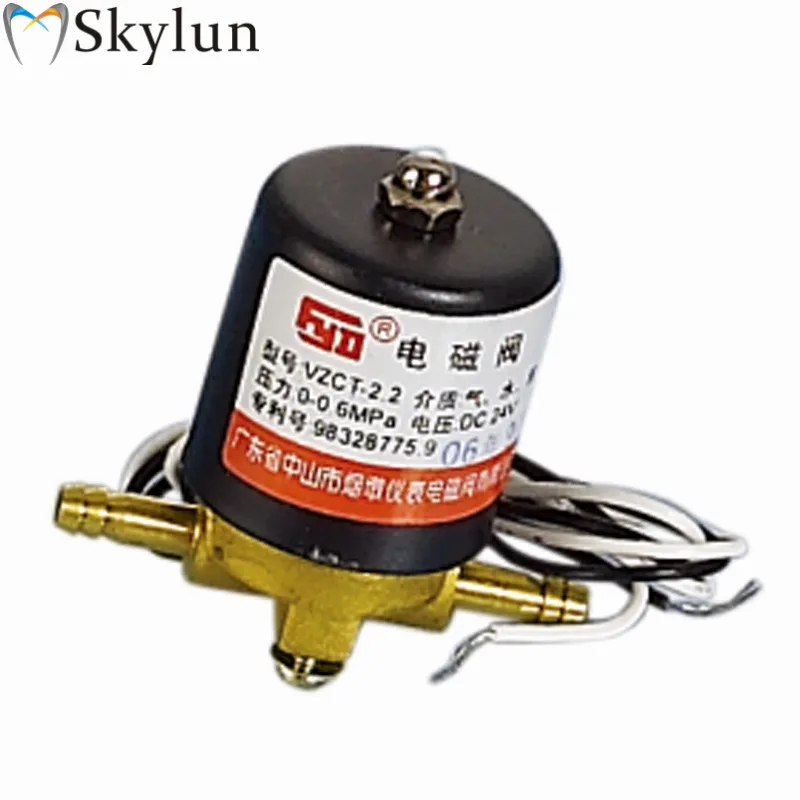 

5PCS Dental Electric Solenoid Valve Electromagnetic Switch DC24V 0.8Mpa Electron Magnetic Parts Dental chair Accessory SL1249