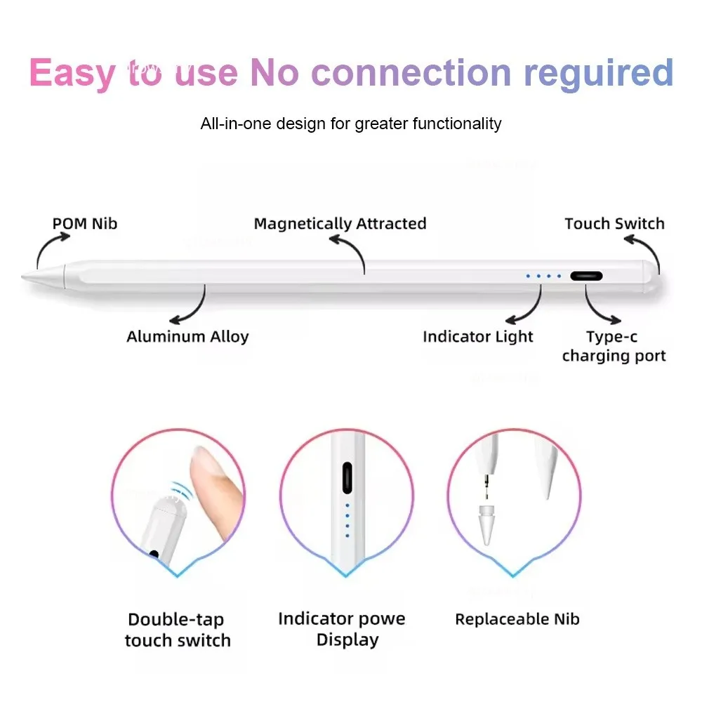 For OPPO Pad3 Pro 12.1 2024 Pad 3Pro Pad2 Pad Neo Air2 11.4 Rechargeable For Oneplus Pad Pro Pad2 12.1 Screen Touch Drawing Pen