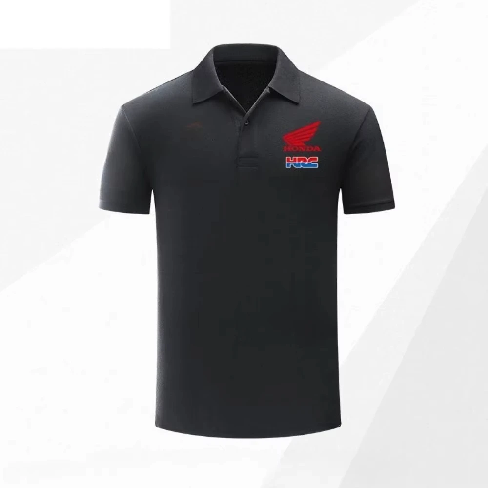 

Летняя брендовая рубашка-поло для любителей мотоцикла Honda, дышащая рубашка для верховой езды, модная летняя рубашка с короткими рукавами и свободными лацканами с принтом