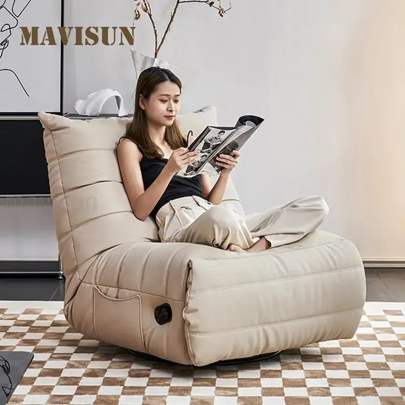 

Modern Living Room Smart Furniture Multifunctional Recliner Single Sofa Simplicity Manual Or Electric Stretching Lounge Chairs