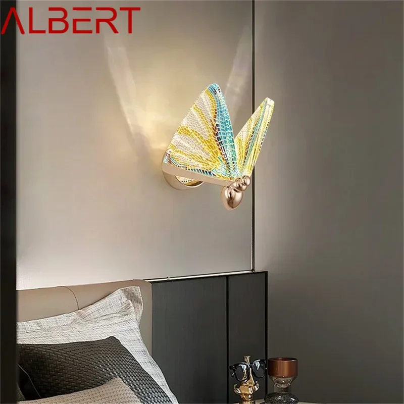 ALBERT Nordic Creative Butterfly Wall Lights Sconces Modern LED Lamps Fixtures for Home Decoration