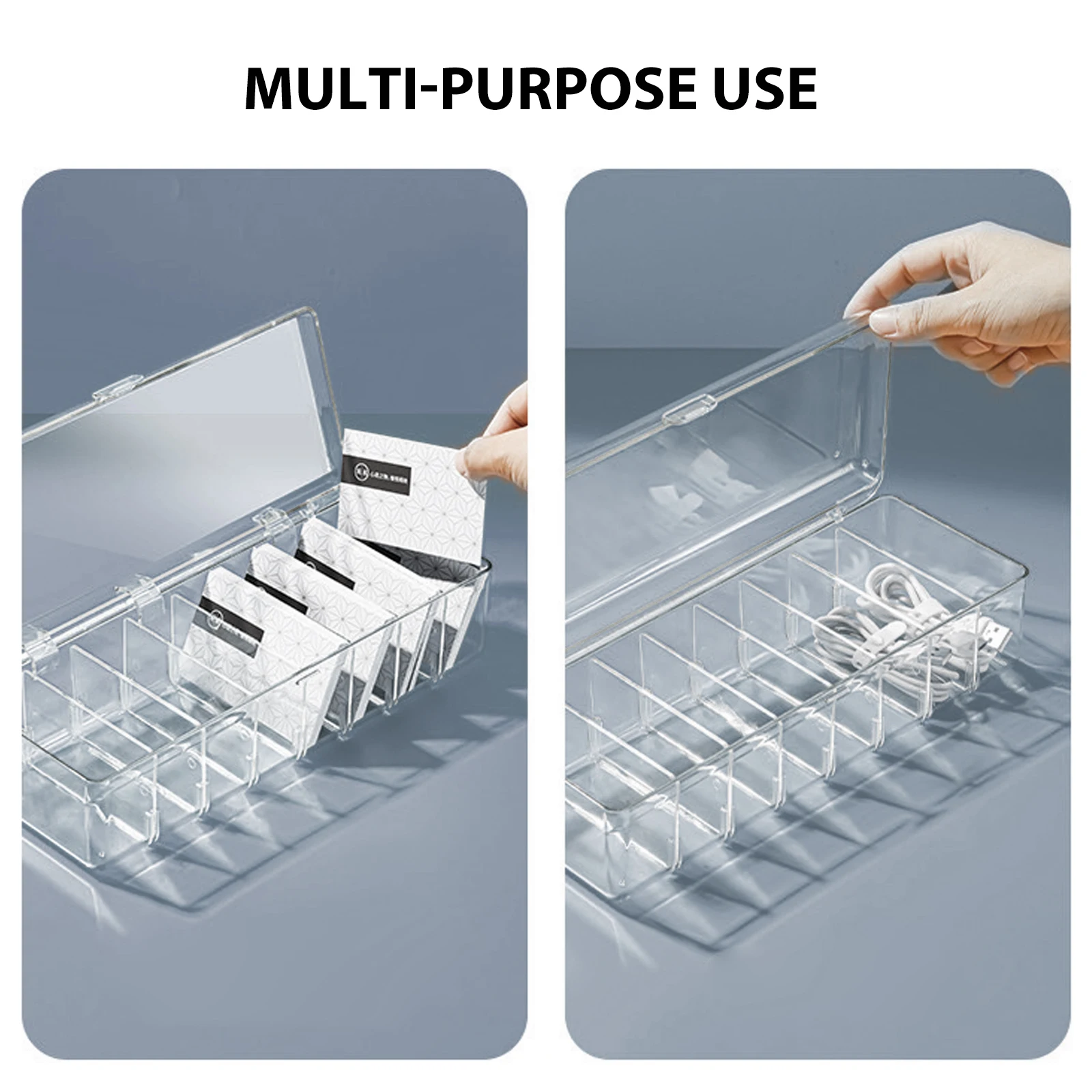 

1Set Business Card Storage Box Clear Acrylic Cards Case Convenient Take Card Desktop Tidy Business Cards Holder