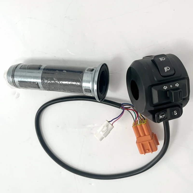 NBpower Multifunktions-Motorradgashebel, Schalter für Hupe/Lichter/3-Gang, geeignet für Fardriver Controller Mainline – Detail 3