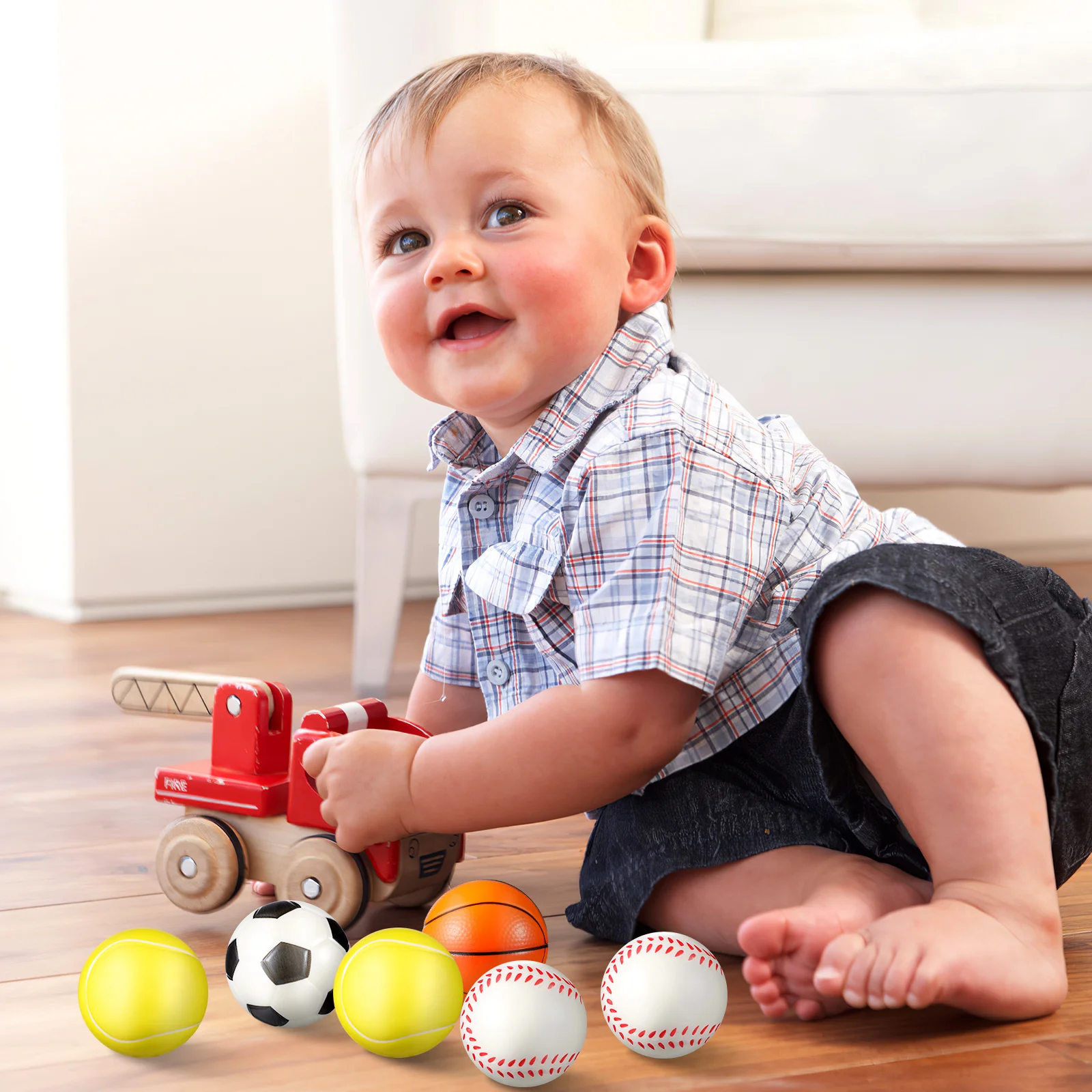 

12Pcs PU Stress Balls Squeeze Relief for Work Study Anxiety Adults Kids Sports Themed Mini Fidget Balls Party Favor Gift