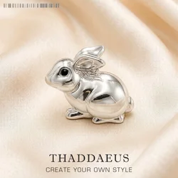 Pendant Rabbit Brand New Spring 925 Sterling Silver Cute Jewelry Europe Accessorie Gift For Woman