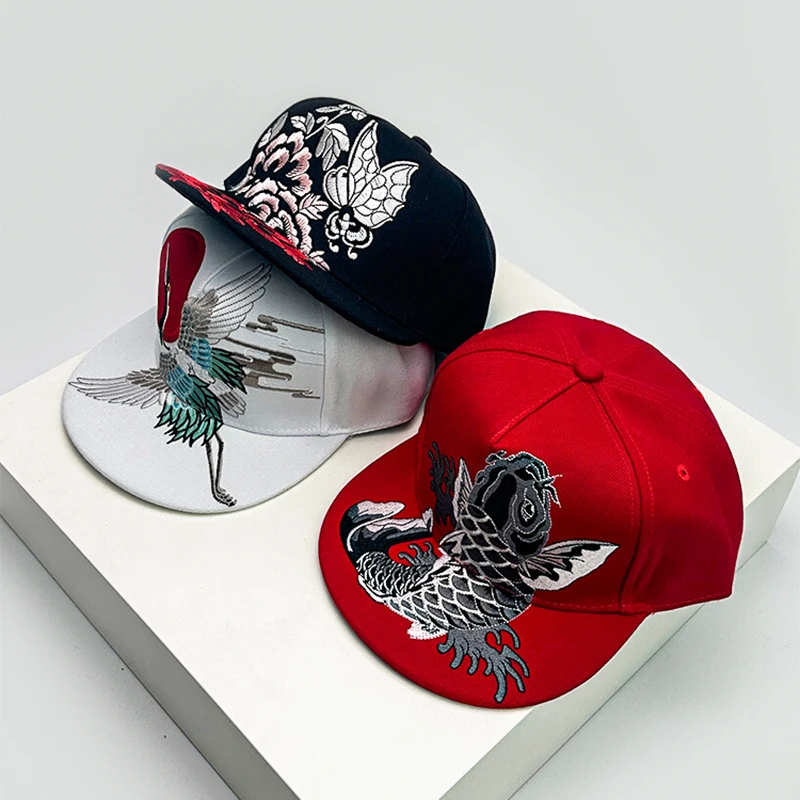 Sombreros de béisbol con bordado de patrón Chic chino Unisex, sombreros transpirables de estilo étnico, sombrilla con visera, gorras versátiles, moda Hip Hop, nuevo