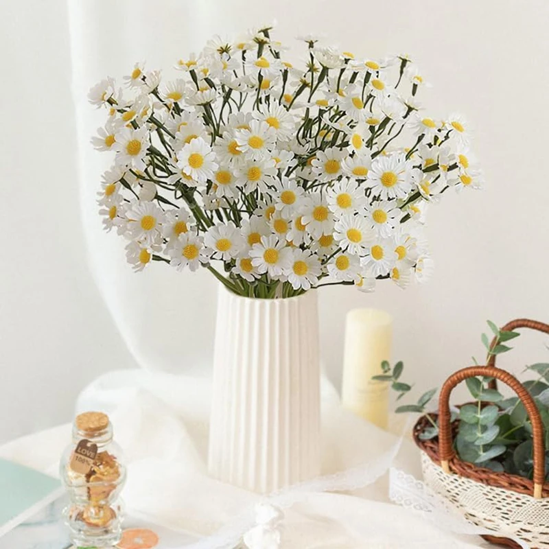 Artificial Flower Chrysanthemum Wedding Home Room Table Vase Decoration Outdoor Yard Garden Wreath Bride Bouquet Diy Gift Office
