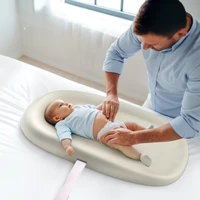 Babyfond Coussin portable pour soins de bébé en matériau PU doux, imperméable, coussin de douche pour bébé, soin mobile 1