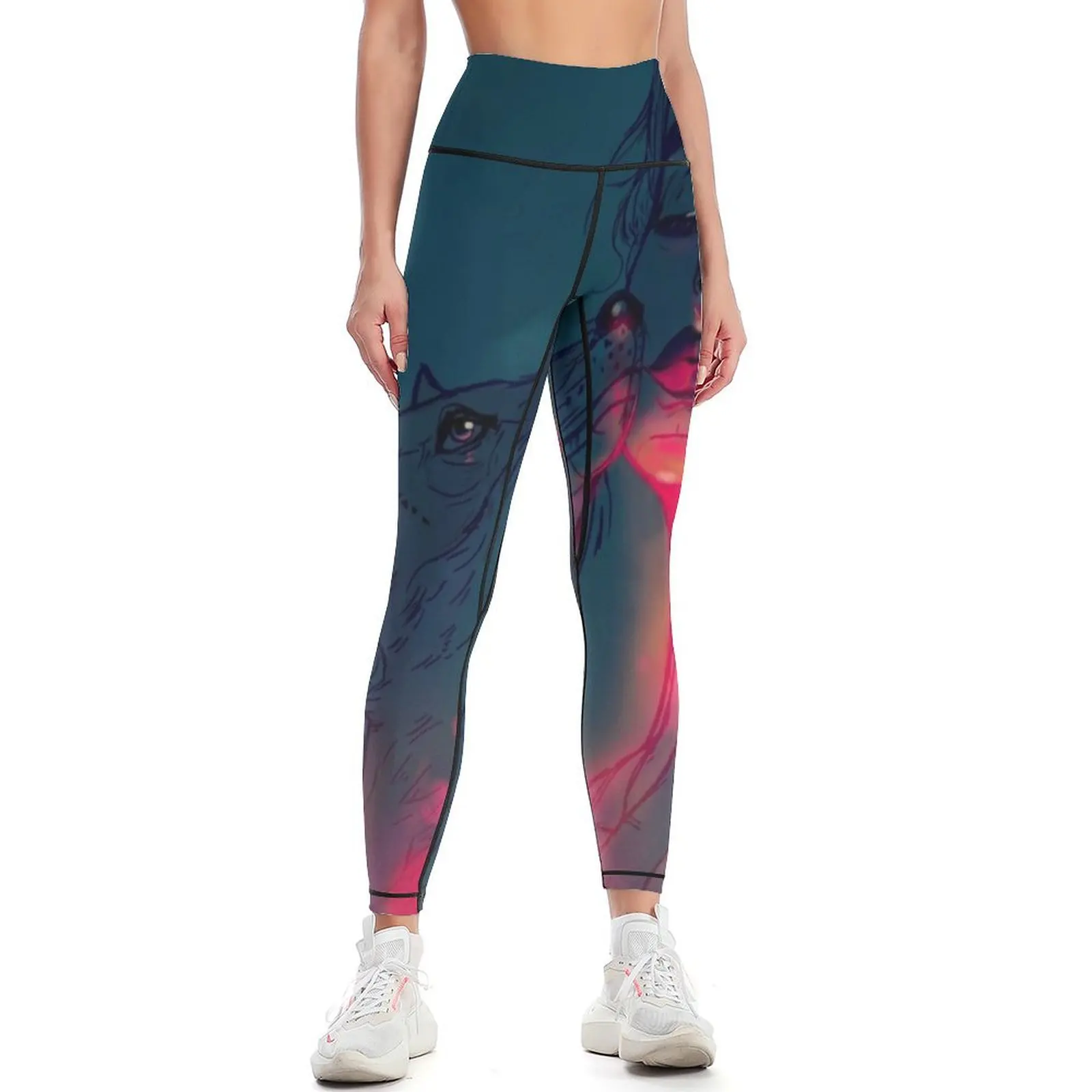 Glowing in the dark Leggings Women's high waist Sports pants for Women sportwear Womens Leggings