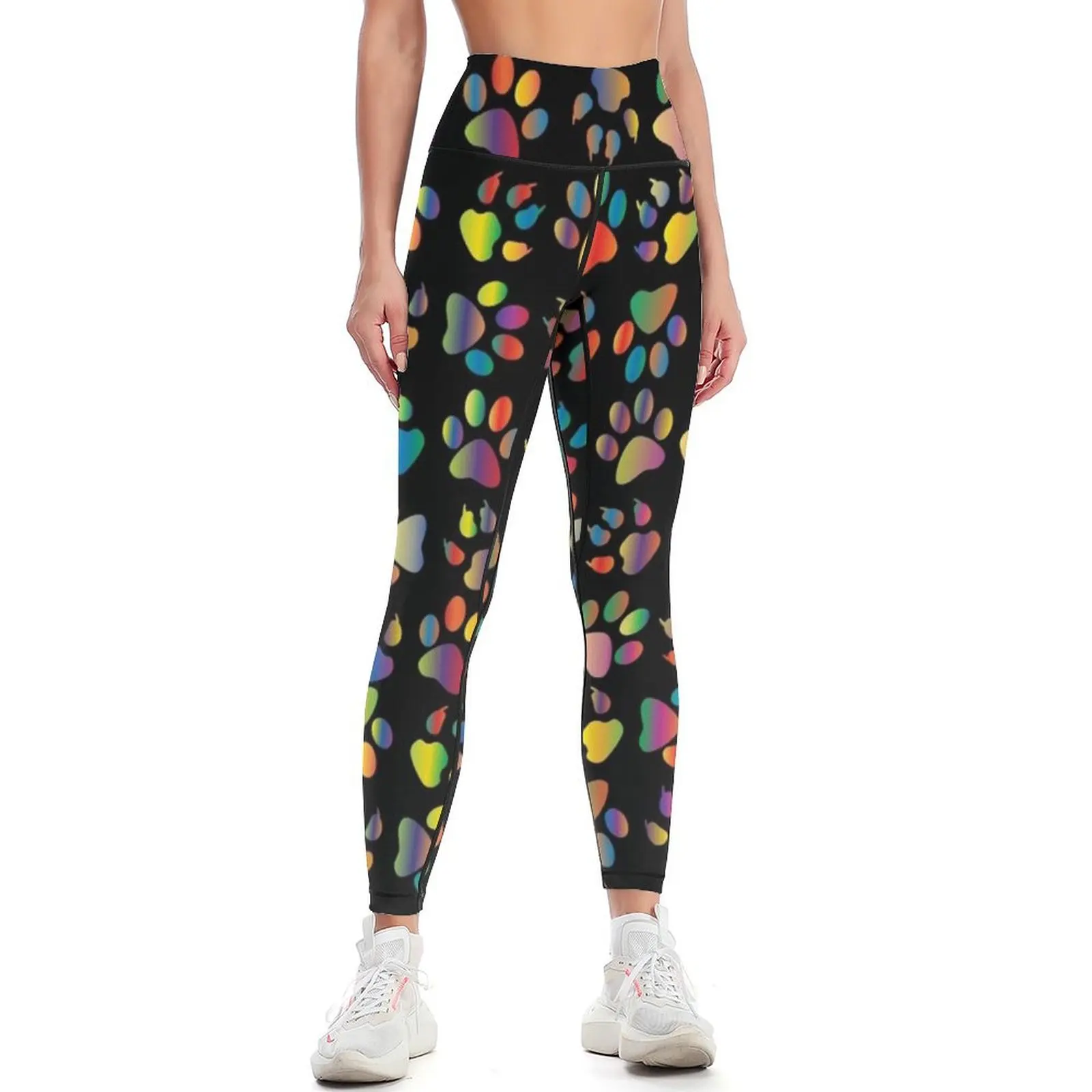 

Rainbow paw prints Leggings sportswear woman gym 2024 push up tights for Womens Leggings