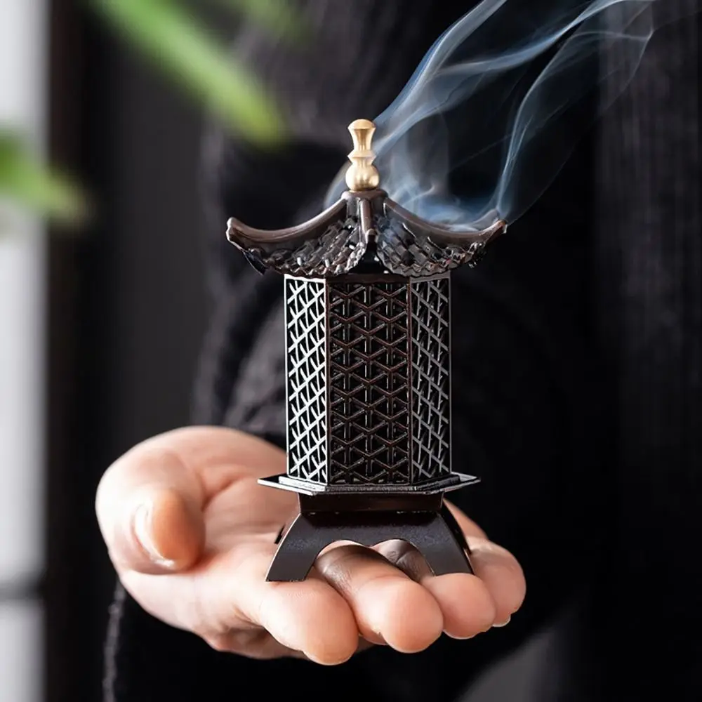 Nouvel Encensoir de Style Chinois en Alliage de Zinc, Vertical, pour Aromathérapie Intérieure, Accessoires de Bonne Symbolique, Cadeaux pour la Combustion d'Encens