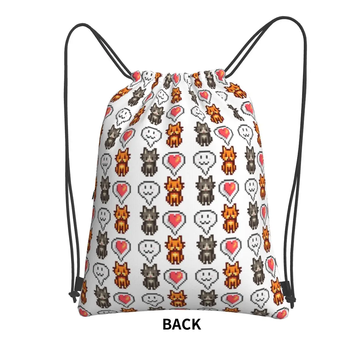 Stardew Valley Video Gamer Backpacks Casual Drawstring Bags Sundries Bag Book Bags for Travel Students