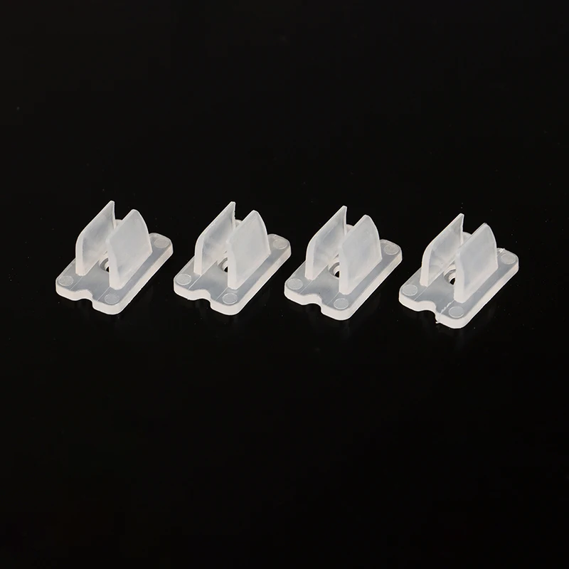 50Pcs 6*12MM LED Strip Fix Clips Connector For Fixing 2835 Neon Light 220V COB Plastic Buckle High Quality Flexible Accessories