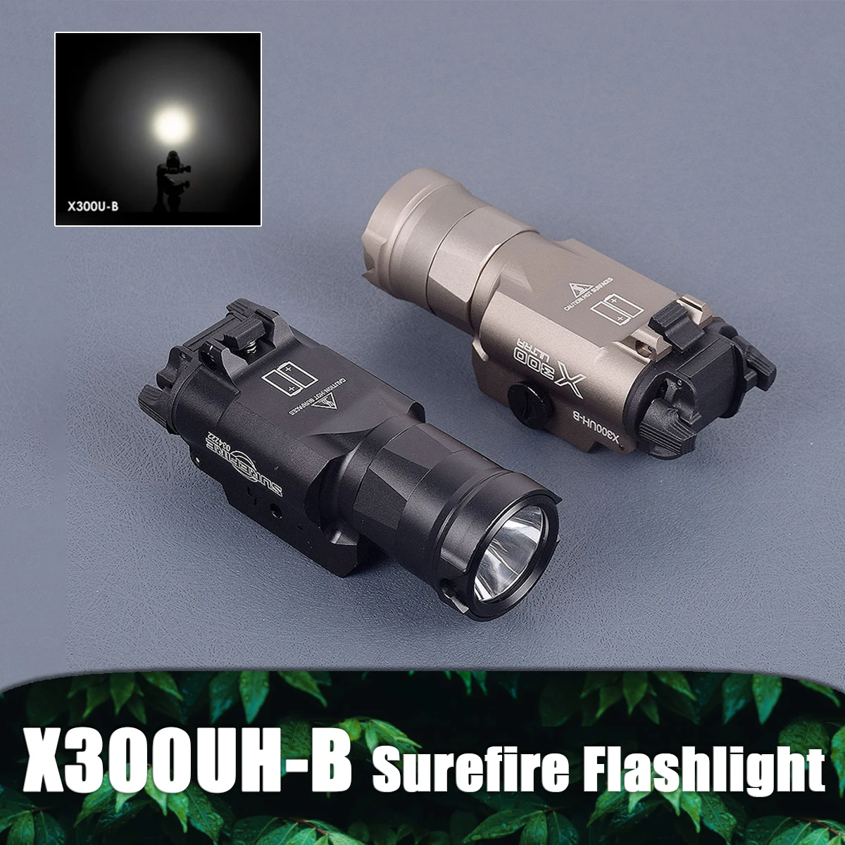 

Surefire X300 X300UH-B Upgrade Scout Flashlight For 20mm Rail Hunting Rifle Weapon LED Light With Cover Switch Glock 17 43x