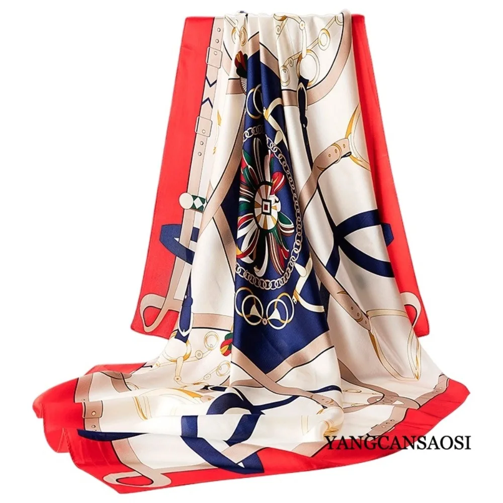 المرأة ملابس كاجوال 100% التوت الطبيعي شال حريري 110 سنتيمتر وشاح مربع كبير رقيقة الجلد ودية مطبوعة تنوعا وشاح