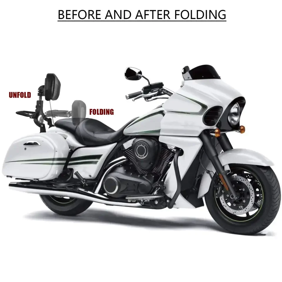 Multi Purpose Motorcycle Rear Backrest Sissy Bar for Kawasaki Vulcan 1700 VN1700 Vaquero