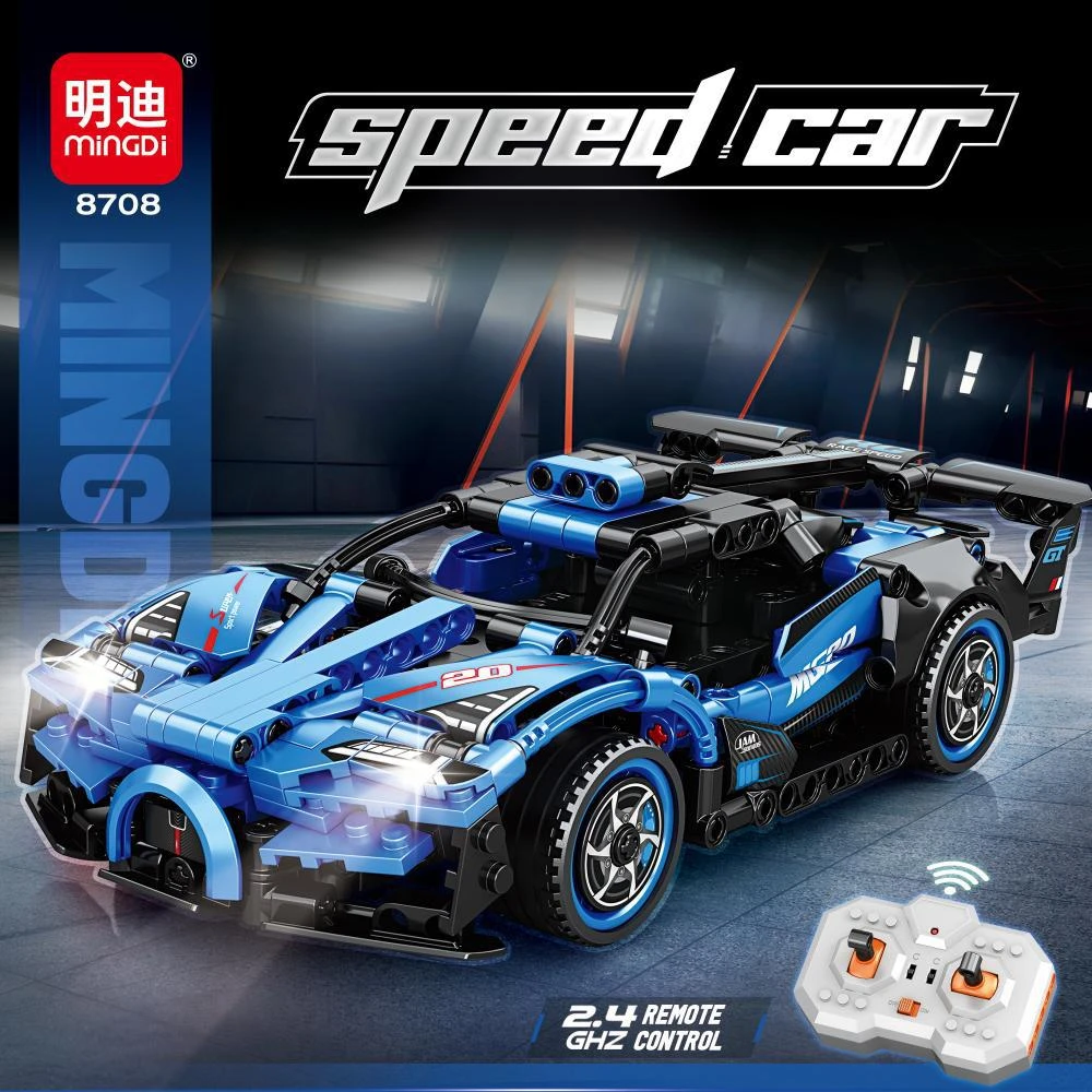 

Technical Sport Car Building Blocks Famous Racing Sport Remote Control Car Model Bricks Educational Toy Birthday Gift Boy Kid