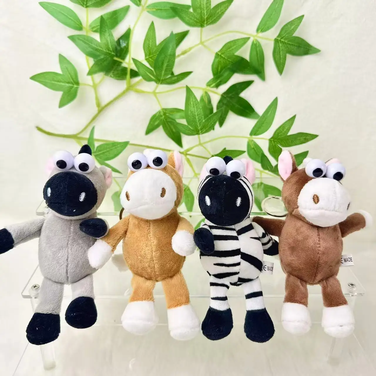 

16 см новый милый мультфильм большие глаза лошадь брелок орнамент сумка кулон мягкие игрушки плюшевый брелок плюшевые куклы животные плюшевые игрушки в подарок