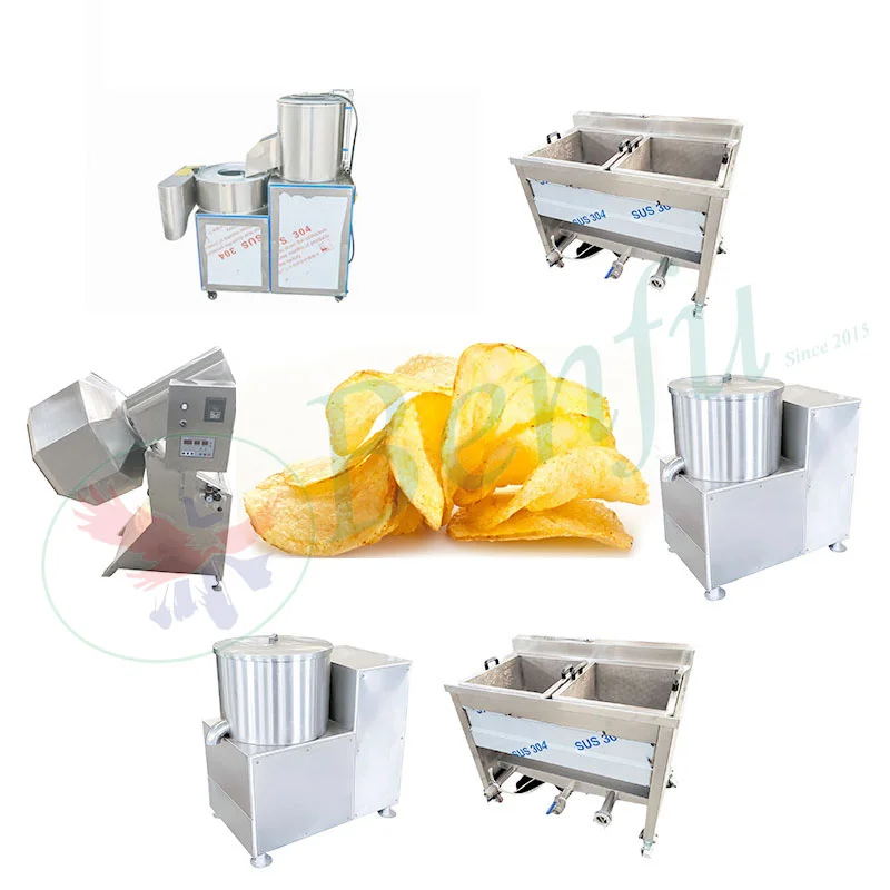 خطوط معالجة آلة رقاقة البطاطس الحلوة المتقدمة ذات الإخراج العالي 100 كجم خط إنتاج رقائق البطاطس #5