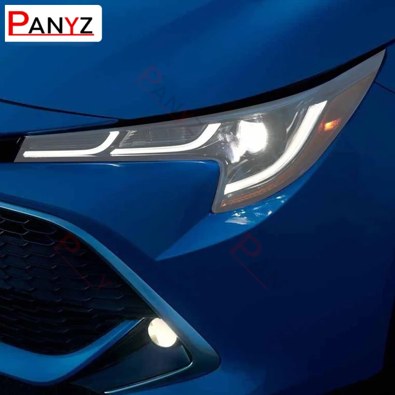 For Toyota Corolla E210 2019 2020 NMS 2014-2018 Car Headlight Protective Film Headlamp Transparent Black TPU Sticker