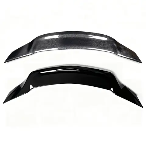 Para Mercedes Clase C W204 4 puertas Sedan R estilo alerón trasero para maletero negro brillante ABS plástico labio ala accesorios de modificación de coche