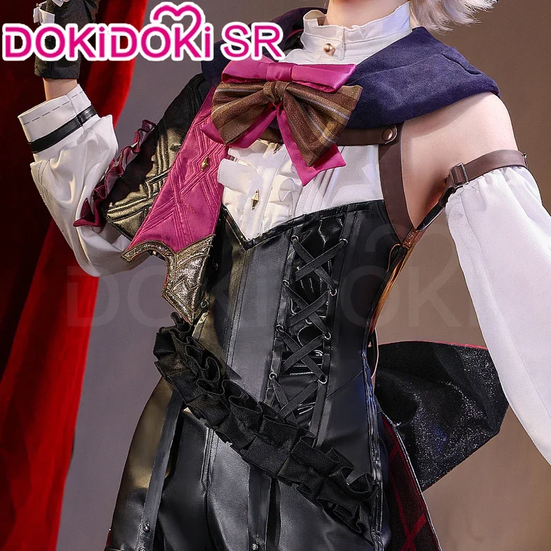 Auf Lager lyney cosplay kostüm spiel genshin impact dokidoki-sr fontaine lyney cosplay männer kostüm lyney perücke metall zubehör