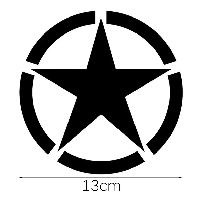 1Pc 13*13cm Five-pointed Star Self-adhesive Reflective Motorcycle Stickers Waterproof Racing Helmet Fuel Tank Fender Car Decals