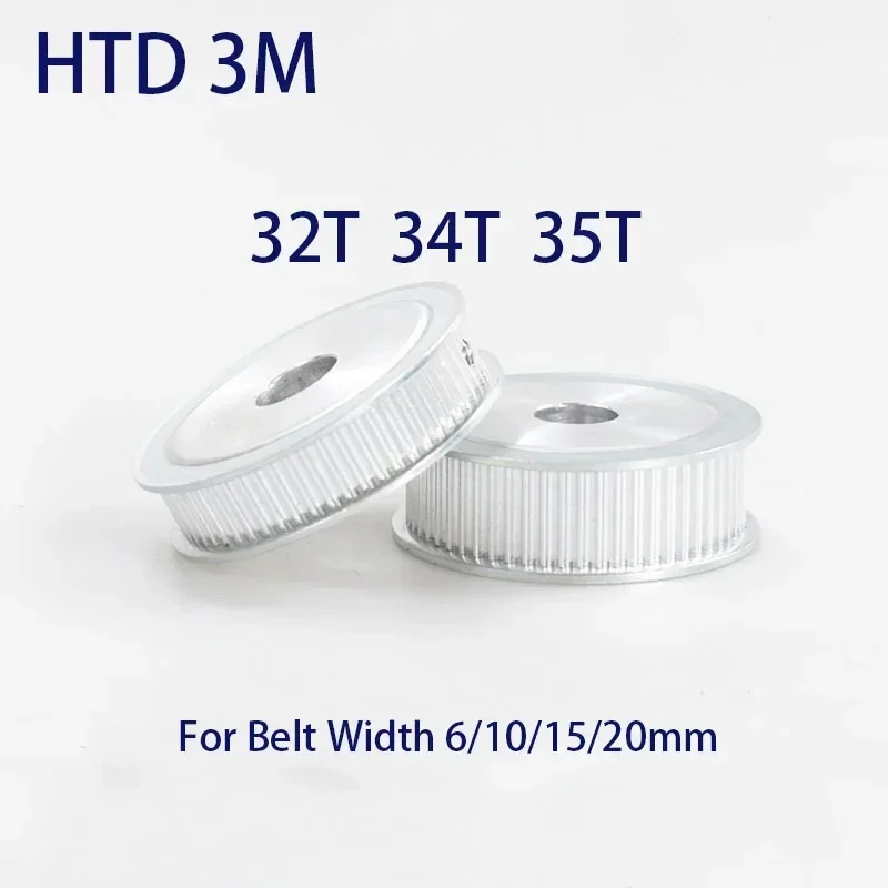 

1Pcs HTD 3M AF Timing Pulley 32T 34T 35T Teeth Bore 4mm-20mm Belt Width 6/10/15/20mm 3M Transmission Belt Pulley