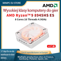 barato AMD Gaming MiniPC Ryzen9 8945HSES 8845HS ES Mini PC Win 11 WiFi 6 PC para juegos compatible con DDR5 5600MHz 4800MHz pant