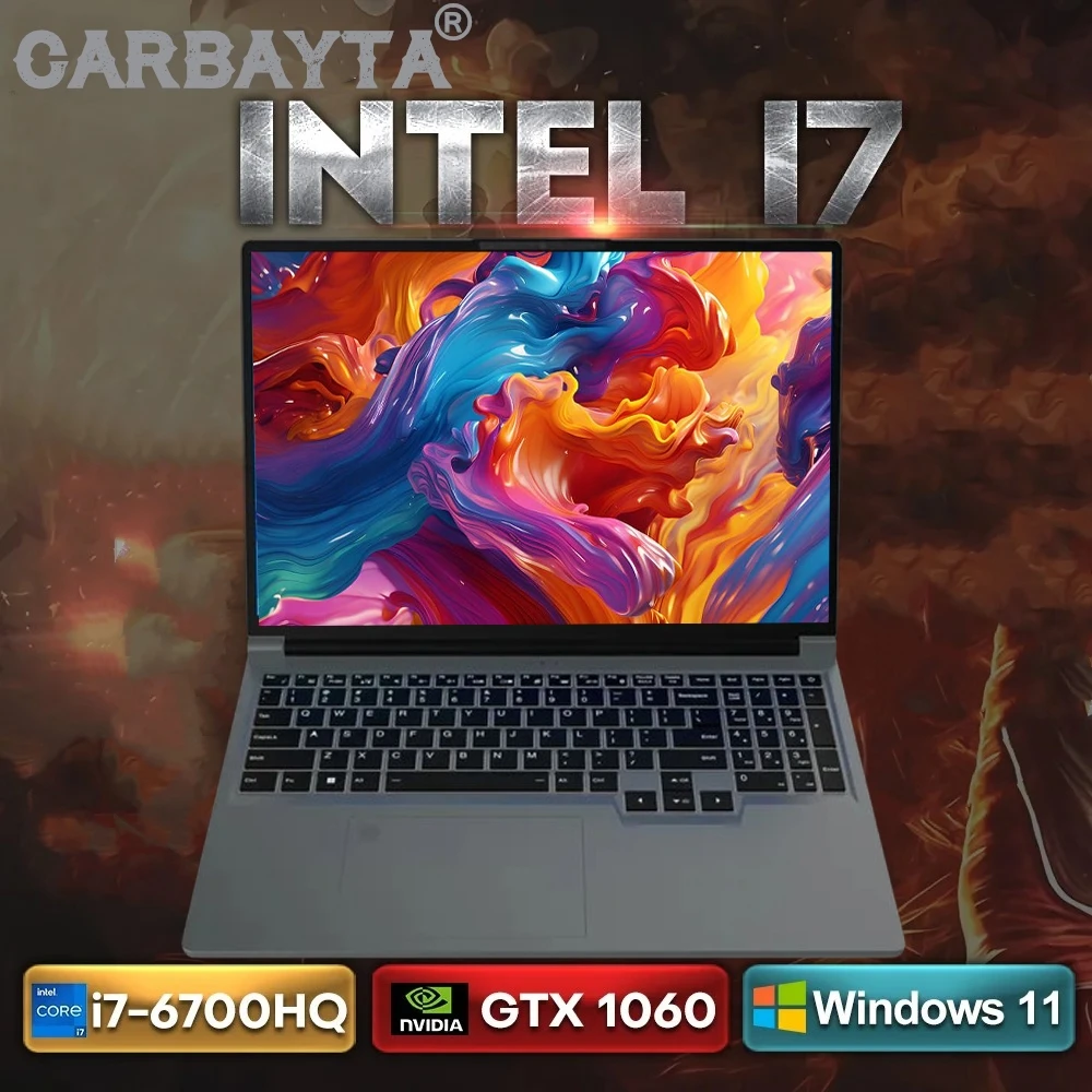 

16 "игровой ноутбук Intel Core i7-6700HQ GTX 1060 6 ГБ IPS 1920*1200 Ноутбук для геймеров 16 ГБ 32 64 DDR4 256 ГБ-2 ТБ SSD Windows 11 Pro
